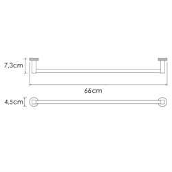 Tauber K-64430 Держатель полотенец одинарный K-64430