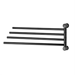 K-1034POLISHED BLACK Держатель полотенец четверной K-1034PB