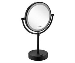 K-1005BLACK Зеркало с LED-подсветкой двухстороннее, стандартное и с 3-х кратным увеличением K-1005BLACK