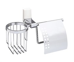 Leine K-5059WHITE Держатель туалетной бумаги и освежителя K-5059W