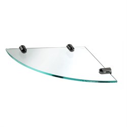 K-533POLISHED BLACK Полка  стеклянная угловая K-533PB