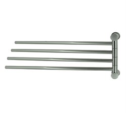 K-1034NICKEL Держатель полотенец четверной K-1034N