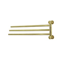 K-1033BRUSHED GOLD Держатель полотенец тройной K-1033BG