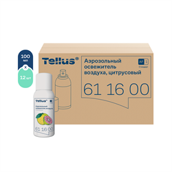 Tellus аэрозольный освежитель
воздуха, цитрусовый аромат 611600