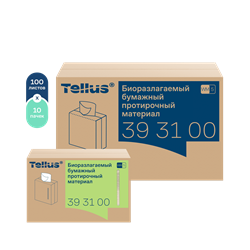 Tellus биоразлагаемый бумажный протирочный материал 393100