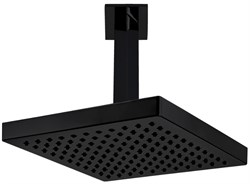 квадратный TIERA верхний душ 200x200мм матовый черный 102145032C1EX - фото 45888