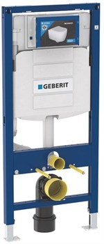 Инсталляция Geberit Duofix для подвесного унитаза, 112 см, со смывным бачком скрытого монтажа Sigma 12 см, без крепежа к стене 111.300.00.5 - фото 46133