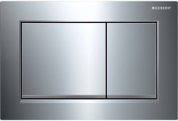 Смывная клавиша Geberit Omega30 для двойного смыва к 111.003/030/060 глянцевый хром/матовый хром 115.080.KH.1 - фото 46211