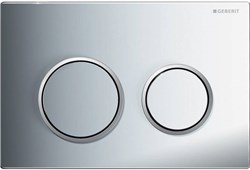 Смывная клавиша Geberit Omega20 для двойного смыва к 111.003/030/060 глянцевый хром/матовый хром 115.085.KH.1 - фото 46220