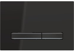 Смывная клавиша Geberit Sigma50, для двойного смыва, цвет металлический хромированный черный: хромированный черный, черный 115.671.DW.2 - фото 46251