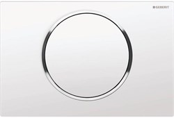 Смывная клавиша Geberit Sigma10 смыв/стоп к 111.300/350/361/362/380/390/796, белые/глянцевый хром 115.758.KJ.5 - фото 46258