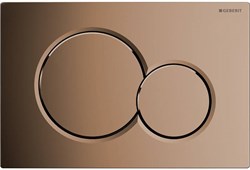 Смывная клавиша Geberit Sigma01 для двойного смыва к 111.300/350/361/362/380/390/796, Гальванизированная латунь 115.770.DT.5 - фото 46270