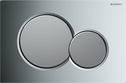 115.770.КА.5 Смывная клавиша Geberit Sigma01 для двойного смыва к 111.300/350/361/362/380/390/796, глянцевый хром/матовый хром 115.770.KA.5 - фото 46275