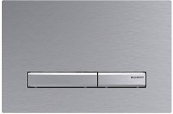 Смывная клавиша Geberit Sigma50 для двойного смыва к 111.300/350/361/362/380/390/796 хромированный, матированный, с легкоочищаемой поверх 115.788.GH.2 - фото 46286