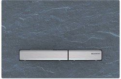 Смывная клавиша Geberit Sigma50 для двойного смыва к 111.300/350/361/362/380/390/796, натуральный сланец Mustang/металлический хромирован 115.788.JM.2 - фото 46288