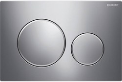Клавиша смыва Sigma 20, двойной смыв, к 111.300/350/361/362/380/390/796 хром гл/мат/гл 115.882.KH.1 - фото 46299