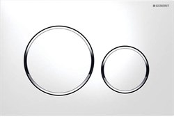 Клавиша смыва Sigma 20, двойной смыв, к 111.300/350/361/362/380/390/796 бел/бел/хр.глянц 115.882.KJ.1 - фото 46300