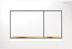 Клавиша смыва Sigma 30, двойной смыв, к 111.300/350/361/362/380/390/796 белый/золото/белый 115.883.KK.1 - фото 46316