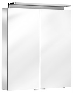 ROYAL L1 Зеркальный шкаф 800х742х150 мм, с подсветкой, две поворотные дверцы 13603171301 - фото 46773