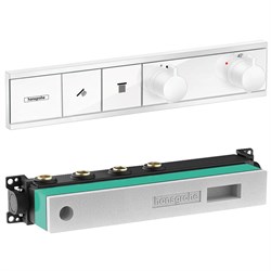Set HG RainSelect термостатический смеситель для душа встройка 2 режима (15380700+15310180), матовый белый 15380700S - фото 47090