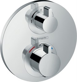 HG Ecostat S термостатический смеситель с запорным вентилем (внешняя часть) 15757000 - фото 47149