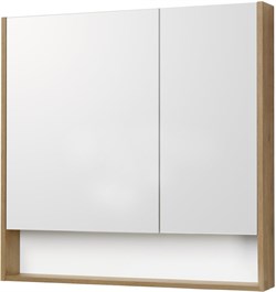 Зеркальный шкаф Сканди 90 Белый/Дуб Рустикальный 1A252302SDZ90 - фото 47805