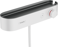 HG ShowerTablet Select 400 термостатический смеситель для душа, матовый белый 24360700 - фото 48619