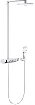 Rainshower SmartControl 360 DUO Душевая система с термостатическим смесителем для настенного монтажа, 3 режима верхнего душа, белая луна 26250LS0 - фото 48749