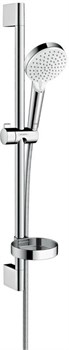 HG Crometta Vario душевой гарнитур 65 см с мыльницей белый/хром 26553400 - фото 48983