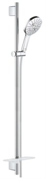 Rainshower SmartActive 130 Душевой гарнитур III, душевая штанга 900 мм, шланг 1750 мм, полочка, хром 26578000 - фото 49007
