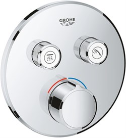 Grohtherm SmartControl Внешняя часть смесителя на 2 выхода, хром 29145000 - фото 49826