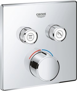 Grohtherm SmartControl Внешняя часть смесителя на 2 выхода, хром 29148000 - фото 49832