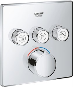 Grohtherm SmartControl Смеситель на 3 выхода, внешняя часть, хром 29149000 - фото 49838