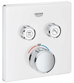 Grohtherm SmartControl Термостат для встраиваемого монтажа на 2 выхода, белая луна 29156LS0 - фото 49840