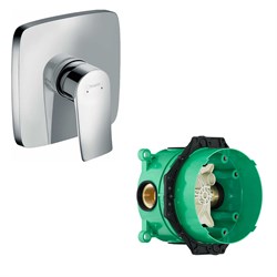 Set HG Metris смеситель для душа (31456000+01800180) 31456000S - фото 49982