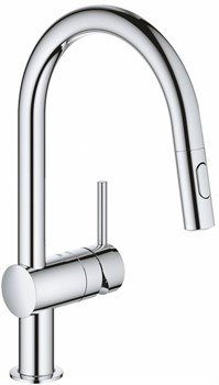 Minta Смеситель для кухни с выдвижным изливом, хром 32321002 - фото 50131