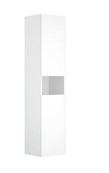 STAGELINE Высокий шкаф-пенал, 400x1800x360 mm, 2 дверцы петли справа, 4 стеклянные полочки, с освещением, vulkanit/vulkanit 32831970102 - фото 50315