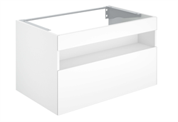 STAGELINE Тумба под умывальник 1000x625x490 mm, 1 выдвижной фронтальный ящик, вкл. пластиковый сифон 1 1/4 x 32, белый/белый 32872300100 - фото 50353