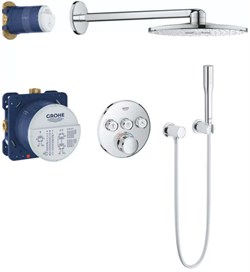 Grohtherm SmartControl Душевая система с душевым гарнитуром и верхним душем Rainshower SmartActive 310, хром 34705000 - фото 50580