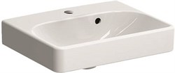 Smyle Square Раковина 45х36 см, с отв. под смеситель, перелив асимметричный 500.222.01.1 - фото 51261