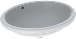 Geberit VariForm Раковина с установкой под столешницу овальной формы, Т1=50х40 см, без отв. под смеситель, с отв. перелива 500.752.01.2 - фото 51428