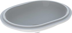 Geberit VariForm Раковина с установкой под столешницу эллиптичекой формы, T1=55х40 см, без отв. под смеситель, без отв. перелива 500.758.01.2 - фото 51434