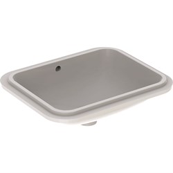 Geberit VariForm Раковина с установкой под столешницу прямоугольной формы, Т1=45х35 см, без отв. под смеситель, с отв. перелива 500.760.01.2 - фото 51439