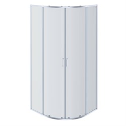 Душевой уголок 1/4 круга, двери раздвижные 800x800x2000, профиль хром, стекло прозрачное (AQNAA2142-80) AQ ARI RO 08020CH - фото 53302