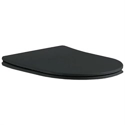 Крышка-сиденье черное матовое для ЕВРОПА/ ВЕГАAQ1901/ AQ1902/ AQ1905/ AQ1906 AQ0105-MB - фото 53453