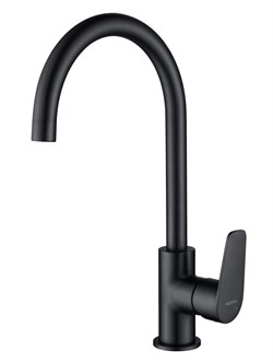 БЕТТА смеситель для кухни, матовый черный AQ1182MB - фото 54057