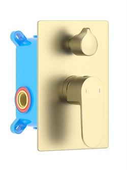 ОБЕРОН смеситель для ванны 2 режима (внешняя и скрытая часть), шлиф. золото AQ1246BG