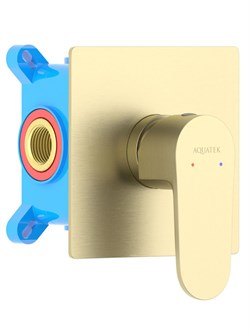 ОБЕРОН смеситель для душа 1 режим (внешняя и скрытая часть), шлиф. золото AQ1266BG