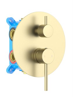 ЕВРОПА смеситель для ванны 3 режима (внешняя и скрытая часть), шлиф. золото AQ1347BG