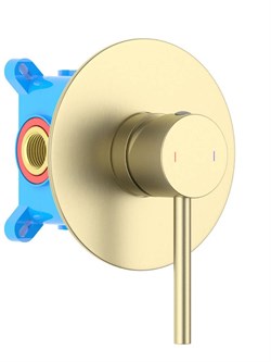 ЕВРОПА смеситель для душа 1 режим (внешняя и скрытая часть), шлиф. золото AQ1366BG